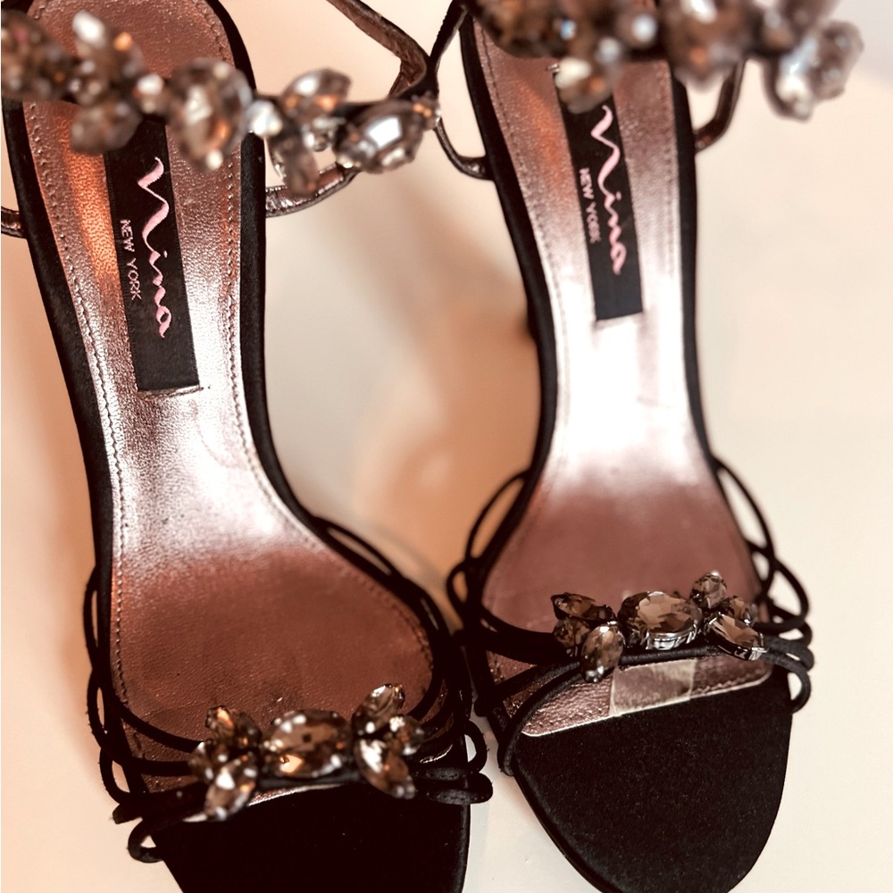 Rare Vintage Alert: Grab These Stunning Nina NY Black Rhinestone Stilettos